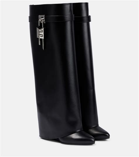 givenchy black boots|Givenchy thigh high sock boots.